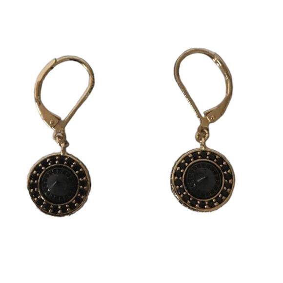 Eddie Borgo drop dangle Black Onyx Cone Crystal Earrings - Picture 1 of 5